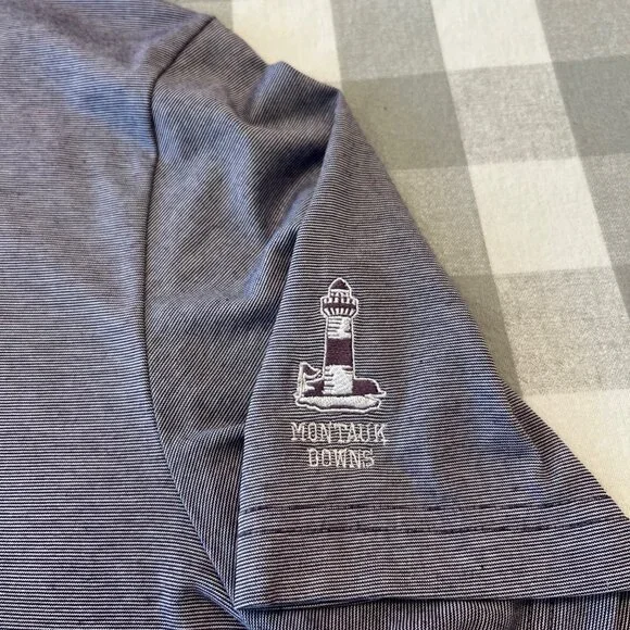 Travis Mathew Zinna Polo - Light Purple - Montauk Downs Sleeve Logo - Picture 3 of 5